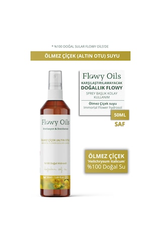 Flowy Oils Ölmez Çiçek + Altın Otu Suyu 50 ML