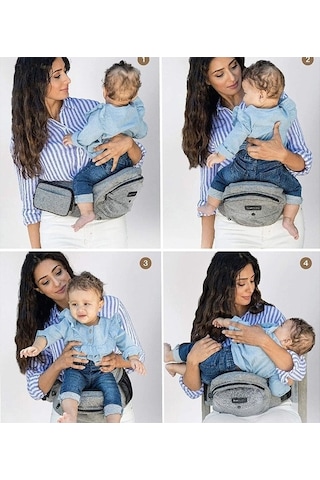 Trendooze Ydz-6768 Tushbaby Taburesi Saklama Fonksiyonlu Çok Çantası Bel Bebek Rb