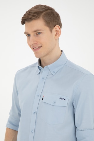 U.s. Polo Assn. Erkek Açık Mavi Gömlek Desenli 50283364-vr003 Mavi