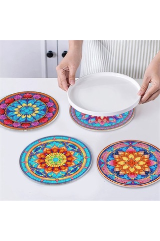 Adet Dıy Elmas Sanat Boyama Masa Örtüsü Masa Dekoru İçin Diğer