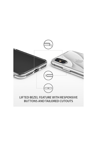 Ringke Flow Apple Uyumlu iPhone X İle Kılıf Crystal Clear