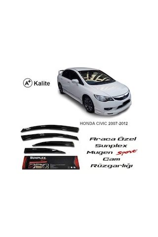 Honda Civic Fd6 Cam Rüzgarlığı Mugen Tip Sunplex 2007-2012