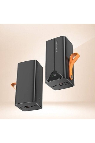 Hy-250 50.000 Mah Powerbank 22.5w Type-c + Lightning + Usb-a Çı Siyah