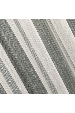 Perdefony Çizgili Şantuk Tül Perde Beyaz Ekru Ve Krem