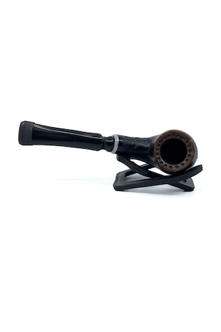 Dapper Bent Apple Briar Gül Kökü 9 Mm Filtreli El Yapımı Pipo - 3075