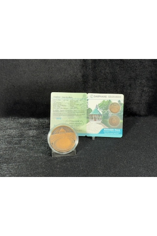 2019 Nasreddin Hoca No. 5 "dünyanın Ortası Burasıdır" Sertifikalı Bronz Hatıra Parası