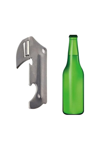 Cilalı Paslanmaz Çelik Konserve Açacağı Katlanabilir Gümüş