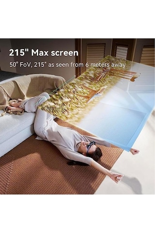 Rokid Max Ar Gözlük 215 Sanal Ekran, 1080p Full Hd, Taşınabilir Sinema Deneyimi