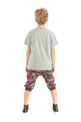Triceratops Erkek Çocuk T-shirt Kapri Şort Takım