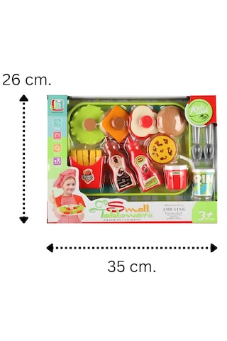 Oyuncak Hamburger Yapma Seti - 15 Parçalı Burger Yapma Oyunu 01