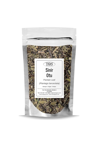 Tos The Organic Spices Sinir Otu 100 G Plantago Lanceolata Tos The Organic Spices Sinir Otu 100 G Plantago Lanceolata