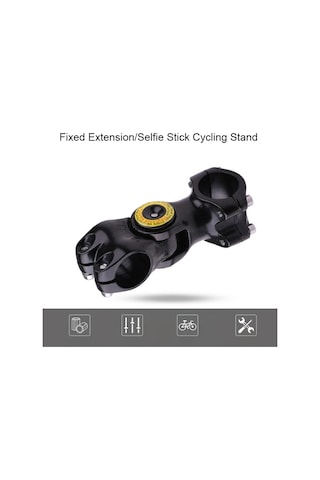 Sones Motosiklet Bisiklet Gidon Fikstürü Montaj Kamera Braketi Adaptörü Siyah