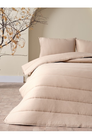 Cloudy Çift Kişilik Yorgan Seti - Taş