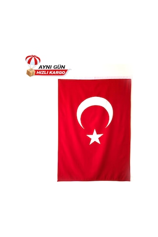 Renkli Atatürk Bayrağı ve Türk Bayrağı 70x105 CM