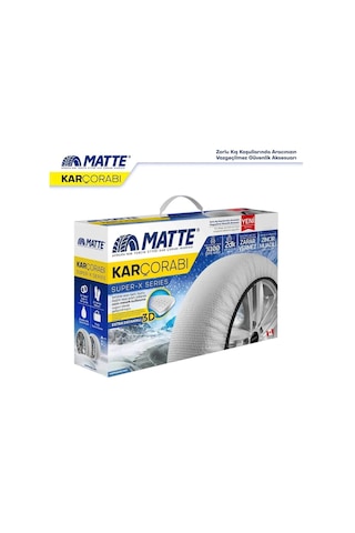 205/55/17 Large Size 66 Matte Oto Kar Çorabı Süper X