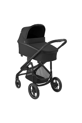 Maxi Cosi Plaza+ Ekstra Portbebeli Seyahat Sistem Olabilen Tek Elle Katlanabilen Doğumdan Itibaren Kullanılabilen Bebek Arabası Essential Black