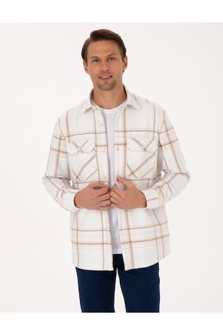 Pierre Cardin Erkek Vizon Gömlek Desenli 50312357-vr052 Vizon