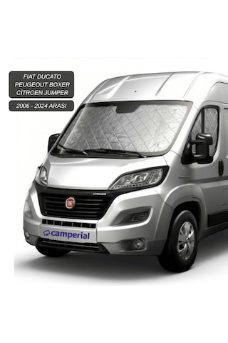 Motokaravan Ön Ve Yan Camlar İçin Isı Yalıtım Güneşlik Fiat Ducato Peugeot Boxer Citroen Jumper