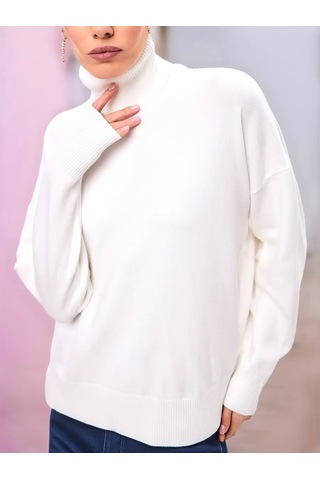 Sara Collection Yaka Detaylı Oversize Kazak 282340099