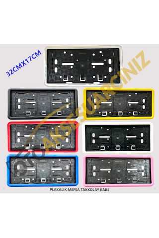 Plakalık Plastik Tak Kolay Kare Siyah Çerçeveli 2 Adet