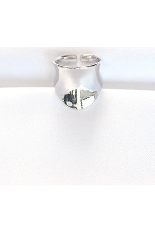 Silver Renk Ayarlanabilir Kavisli Ayna Yüzük - Tj-byk3114 Çok Renkli
