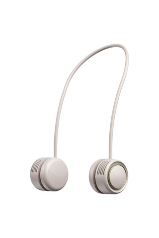 Eller Serbest Boyun Fanı Usb Şarj Edilebilir Giyilebilir 8627 Gümüş