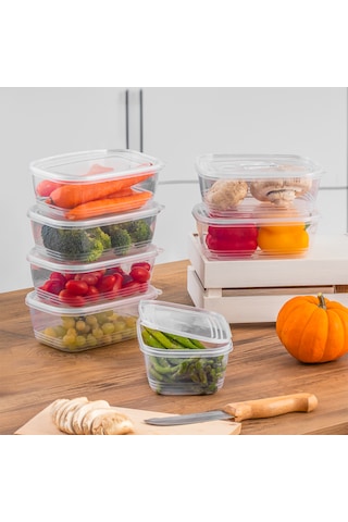 Porsima 1072 20'li Kendinden Kapaklı Buzluk Saklama Kabı 1 Lt