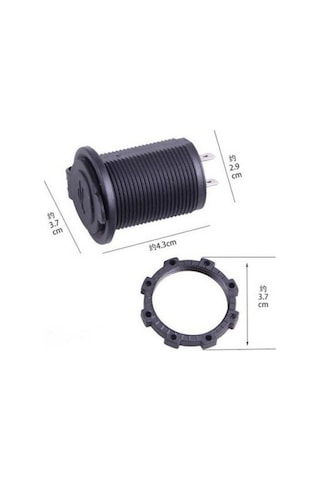Montajlanabilir Araba Tekne İçin Dual Usb Şarj Soketi 5v 2.1a 12-24v
