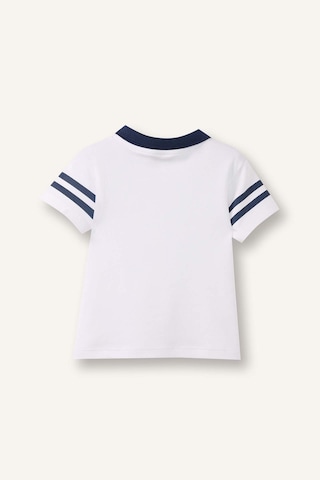 Defacto Oversıze Kısa Kollu Polo Tişört Erkek Bebek G7483a526smwt34 Beyaz-wt34