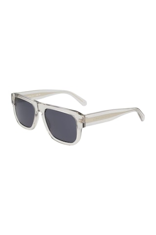 Calvin Klein Jeans Ckj 24607s 012 55 Unisex Oval Şeffaf Kemik Güneş Gözlüğü Şeffaf