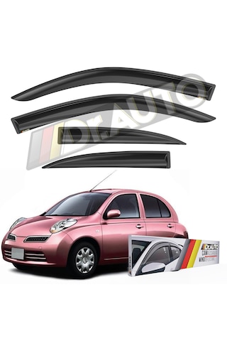 Nissan Micra 2003-2010 Hb Cam Rüzgarlığı 4'lü