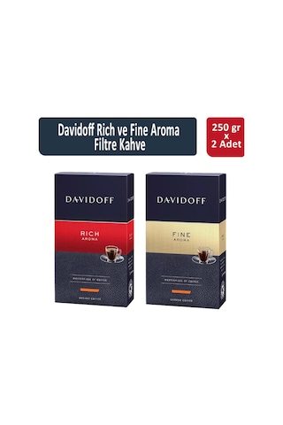 Davidoff Rich ve Fine Aroma Filtre Kahve 2 x 250 G