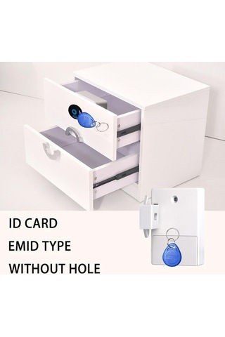 Pazly Siyah Dijital Dolap Kilit, Görünmez Sensör Kilidi, Emid Ic Kartlı, Çekmece Dolap Mobilya Donanım Myy, Kuru Pil İle Çalışır Siyah