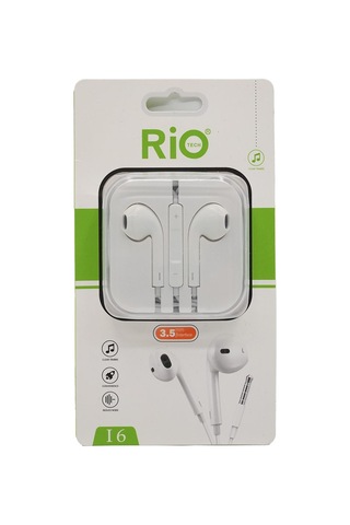 Rio Tech I6 3.5mm Kulak İçi Kulaklık - Beyaz S10