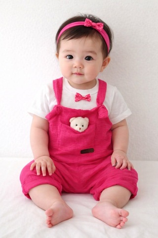Canini Ayıcıklı Kız-erkek Keten Salopet 2li Takım Baby&kıds 6-9-12 Ay Pembe Pembe