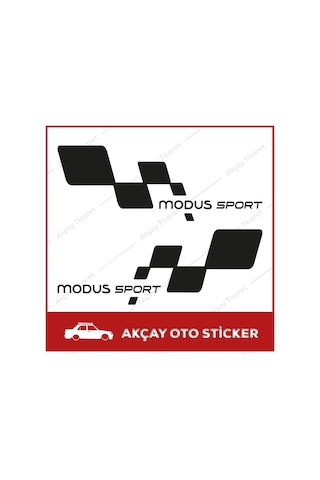 Renault Modus Sport Sticker (Takım Set) Modus Sticker Oto Sticker