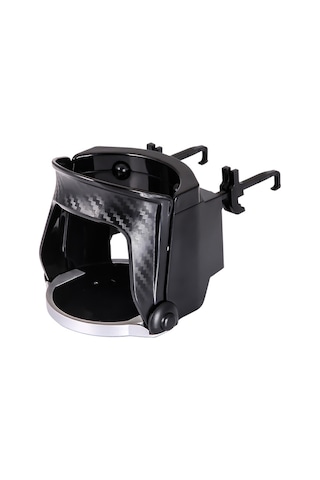 Cbtx Araba Su Bardağı Tutucu Çok Fonksiyonlu Hava Çıkışı Cep Telefonu Tutucu Küllük Karbon Fiber Gümüş Kenar