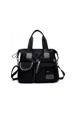 Suofeng Siyah Nylon Kadın Çanta - Büyük Kapasiteli Anne Çantası, Tek Çantılı/sırt Çantası, Seyahat Ve Gündelik Kullanıma Uygun, Dayanıklı Ve Konforlu Siyah