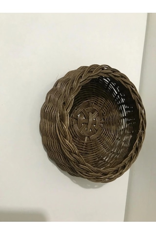 Yuvarlak Rattan Sepet Çok Renkli