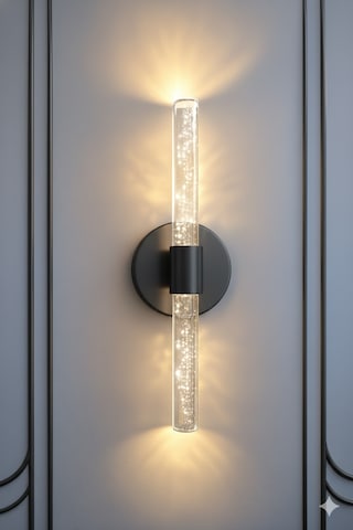 Bhbackhome Bubbleflux Şık Tasarım Modern Ledli Aplik 40 Cm Elektrikli Siyah