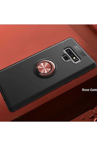 Samsung Galaxy Uyumlu Note 9 Kilif Yüzüklü Tam Korumali Silikon Kapak 417331905