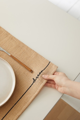 Ocean Home Textile 6 Adet Jüt Sofra Sunum Tabak Altlığı Supla Amerikan Servisi 45 x 35 Diğer