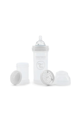 Twistshake Anti-kolik Bebek Biberonu Beyaz 2 + Ay 260 Ml