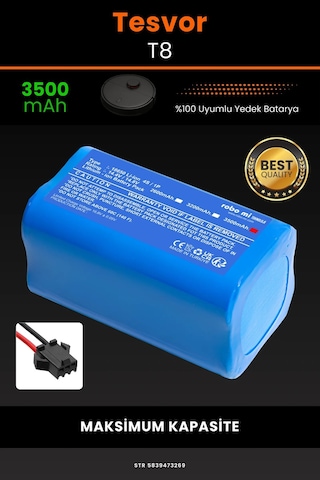 Tesvor T8 3500mah Robot Süpürge Bataryası