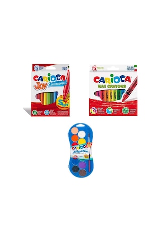 Carioca Boya Seti Pastel Boya Keçeli Kalem Sulu Boya