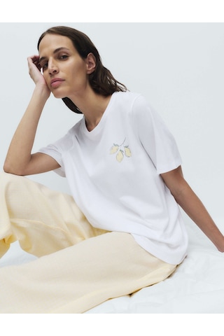 Marks & Spencer Pamuklu Pijama Takımı T37004630F Sarı
