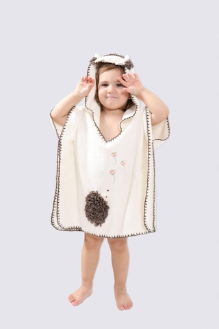 Ecocotton Migala Organik Pamuk Bebek Panço Set-Krem-4 Parça