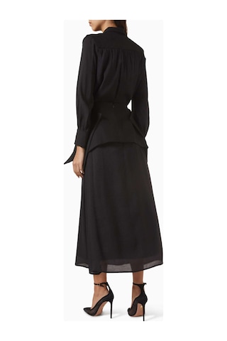 Eegen Studio Ophelia Kemerli Elbise - Crinkle Chiffon Crepe İle Şık Ve Rahat Seçenekler Siyah