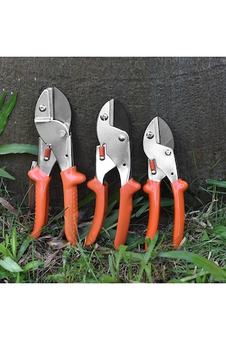 Sk5 Çelik Budama Makası Bıçağı Bahçe Meyve Ağacı Kalın Dal Güçlü Budama Makası Orta