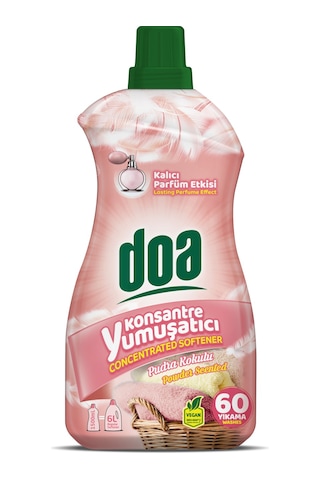 Doa Konsantre Çamaşır Yumuşatıcı Pudra Kokulu 60 Yıkama 1500 Ml X 2 Adet 2'li Set